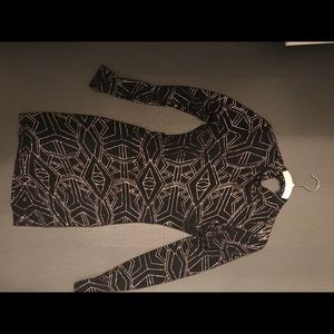 Black dress with gold glitter size Medium